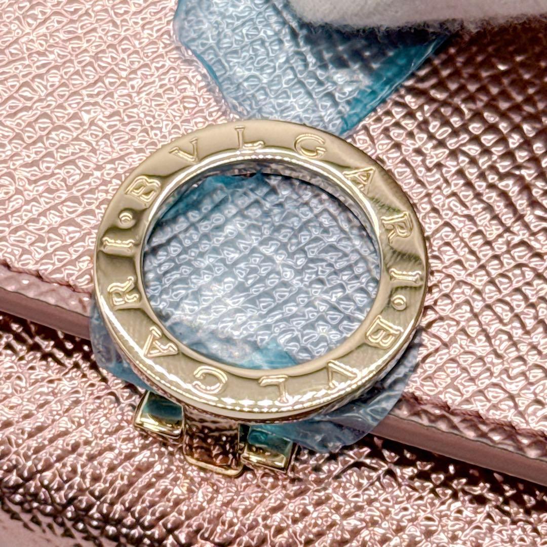 未使用✨ BVLGARI ブルガリ ロゴクリップ ローズゴールド 長財布