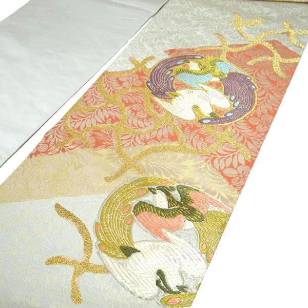 袋帯 京都 西陣 452 となみ織物 幽玄の美 宝生閑 監修 中古 kp1751