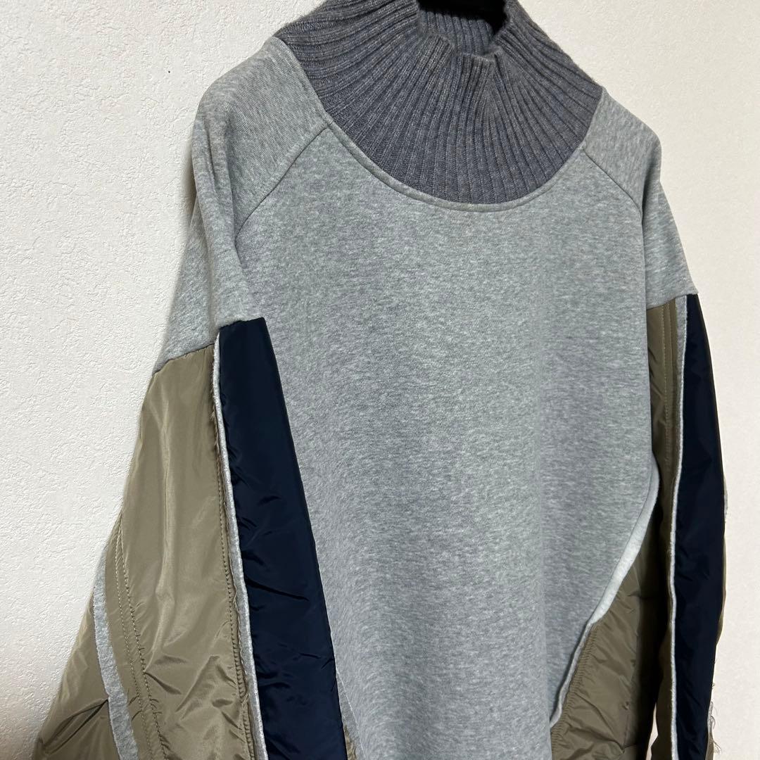 美品 再構築 コンビ ma-1 スウェット