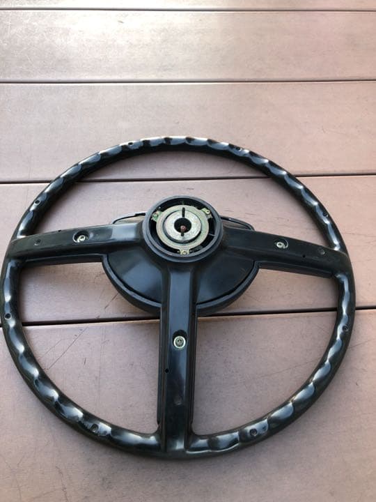 希少。純正トヨタランドクルーザーBJ44Vハンドル