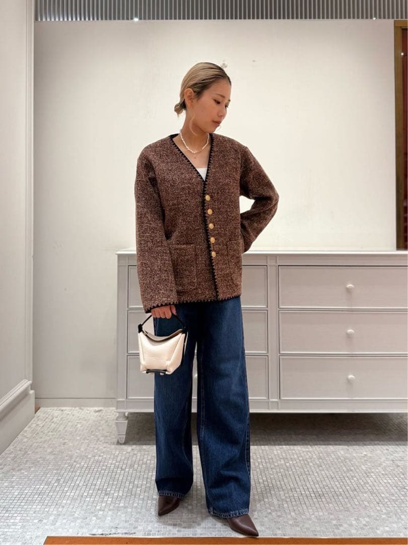 今季　MACPHEE スライバージャージー Vカラージャケット