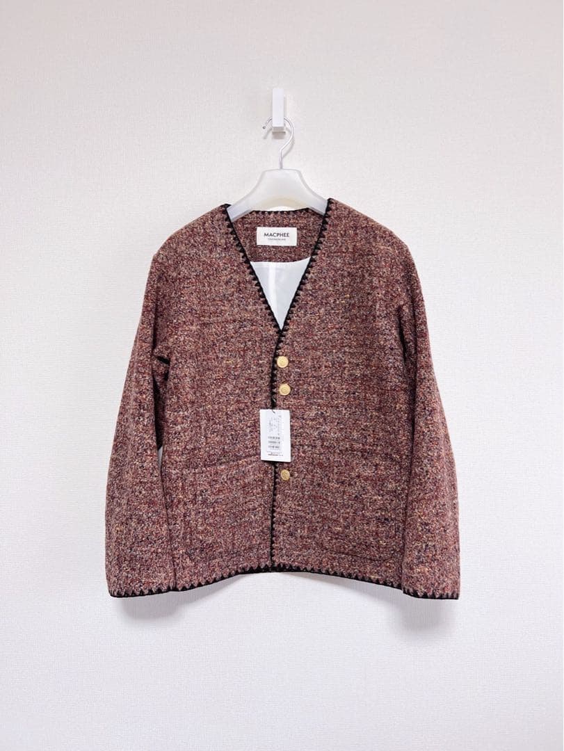 今季　MACPHEE スライバージャージー Vカラージャケット