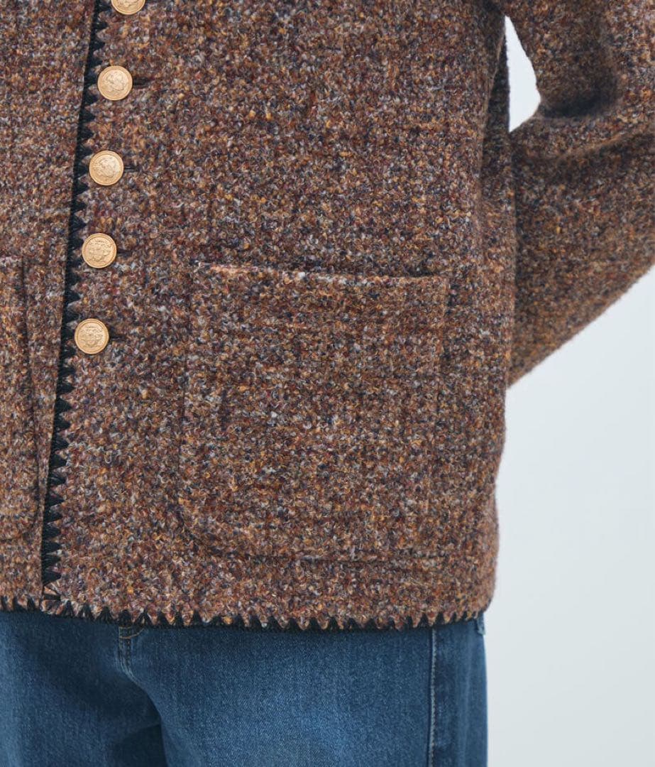 今季　MACPHEE スライバージャージー Vカラージャケット