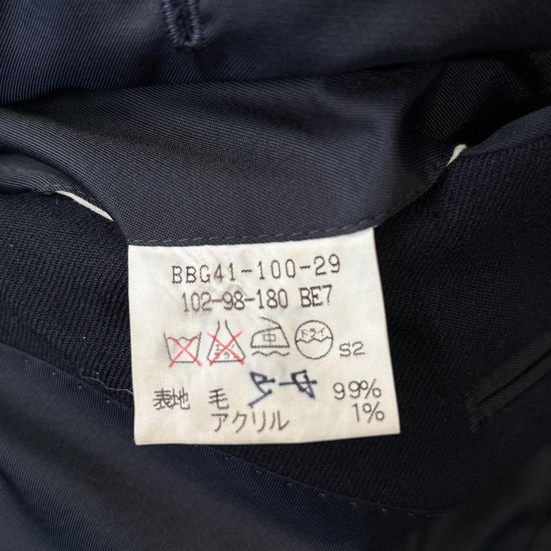極美品✨稀少XL バーバリーズ 紺ブレ 金ボタン ダブルブレスト テーラード