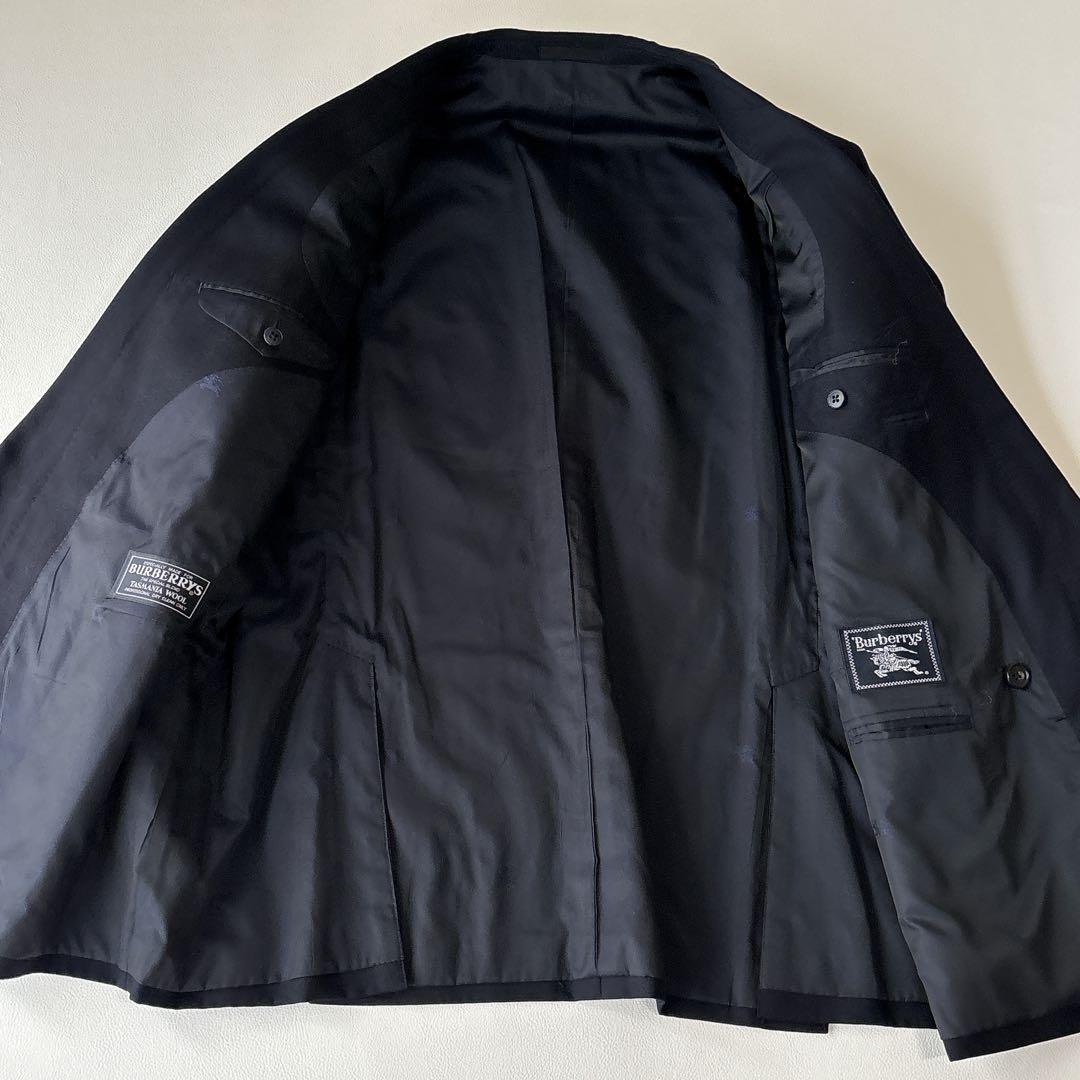 極美品✨稀少XL バーバリーズ 紺ブレ 金ボタン ダブルブレスト テーラード