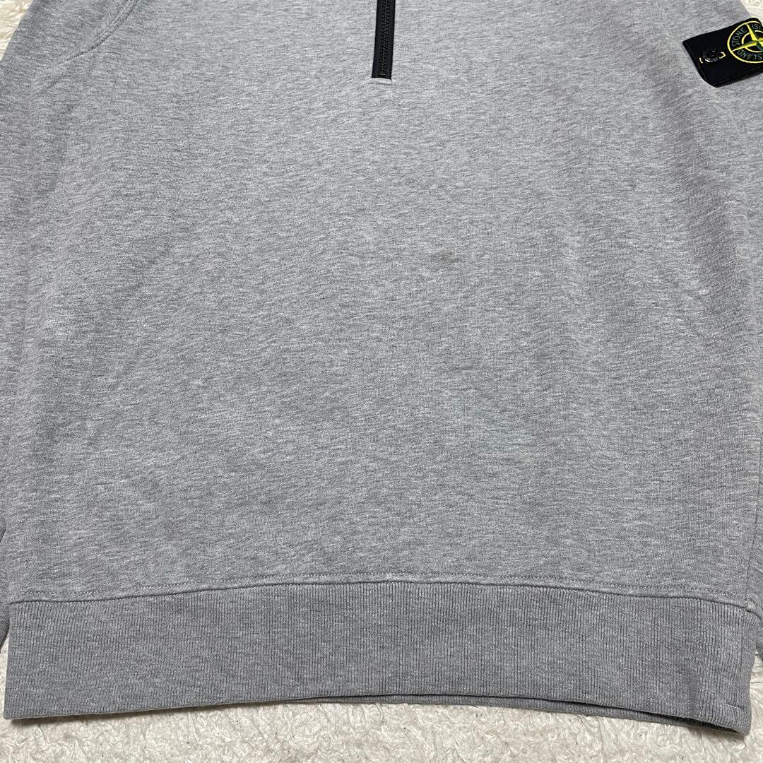 STONE  ハーフジップ　スウェット　シャツ　グレー　Sサイズ