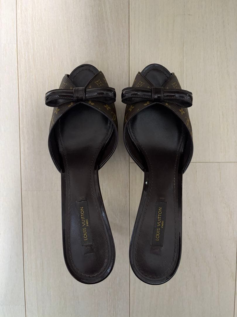 【Louis Vuitton】ブラウン ミュール 38サイズ