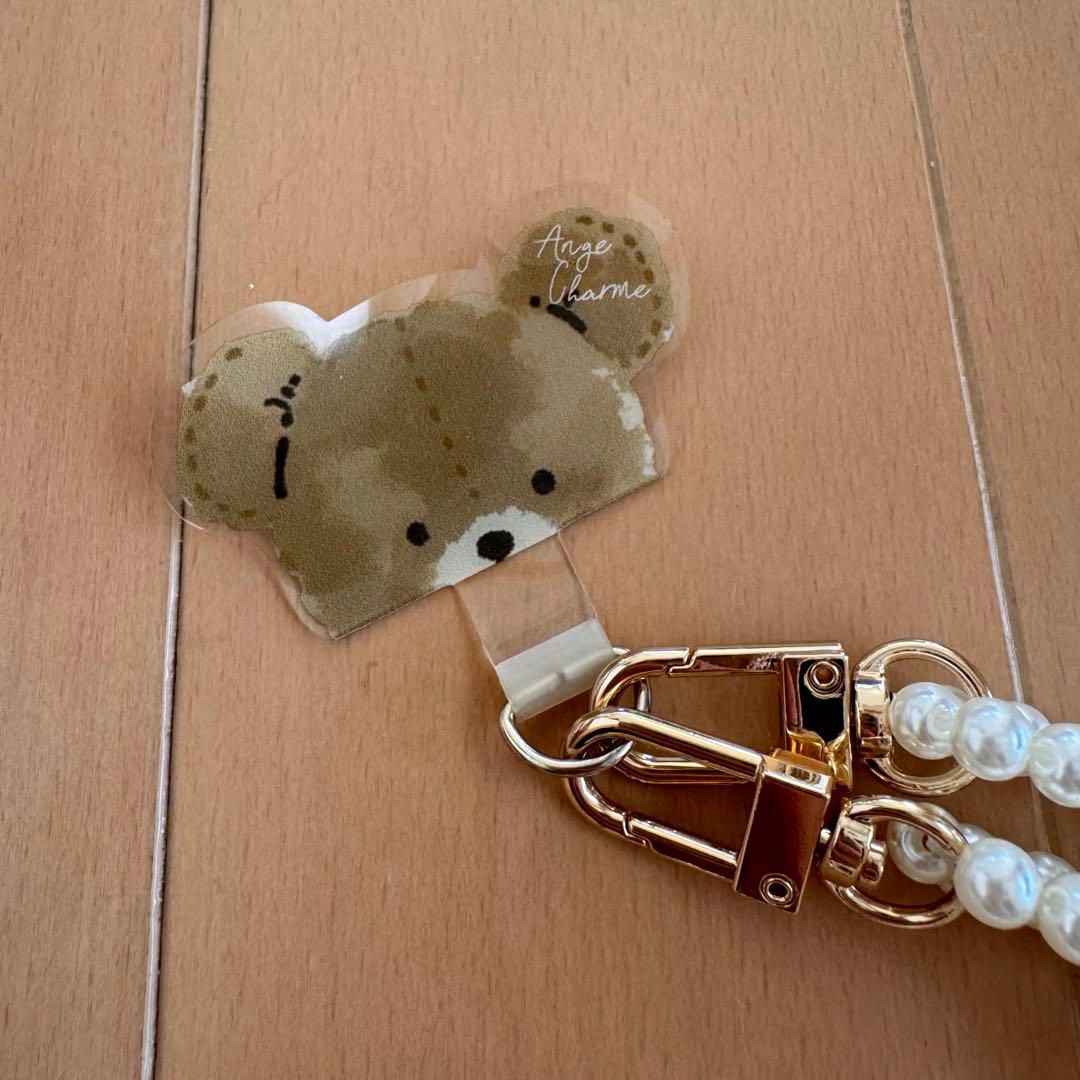 Ange Charme アンジュシャルム　ロゴスマホパールチェーン　辻希美