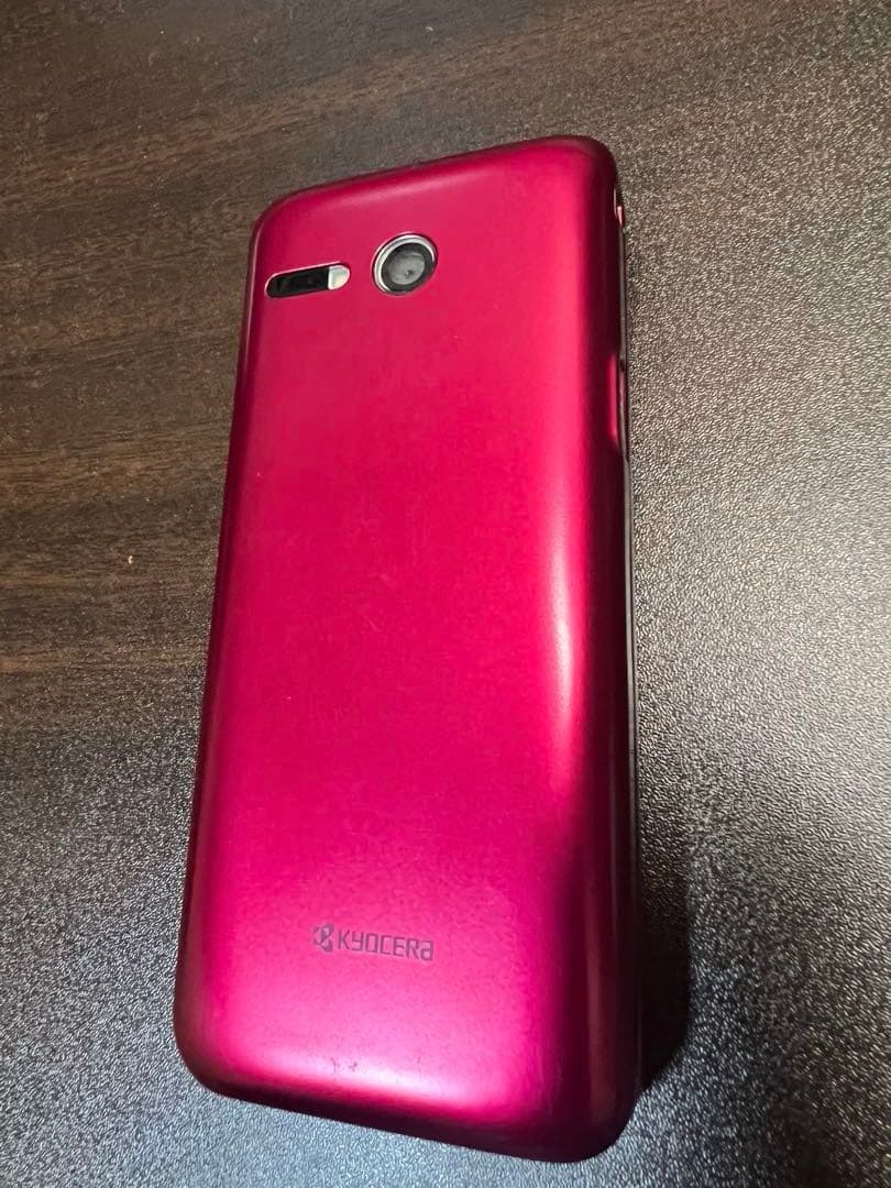 au KYF41 かんたんケータイ携帯電話　ピンク