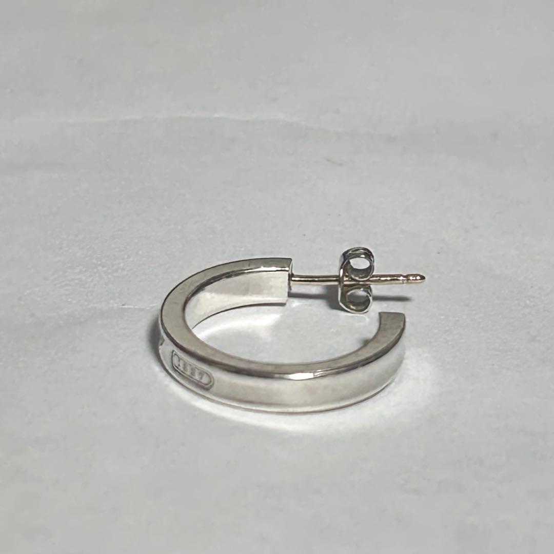 ティファニー 1837 ナロー フープ 片耳 ピアス シルバー925 スモール