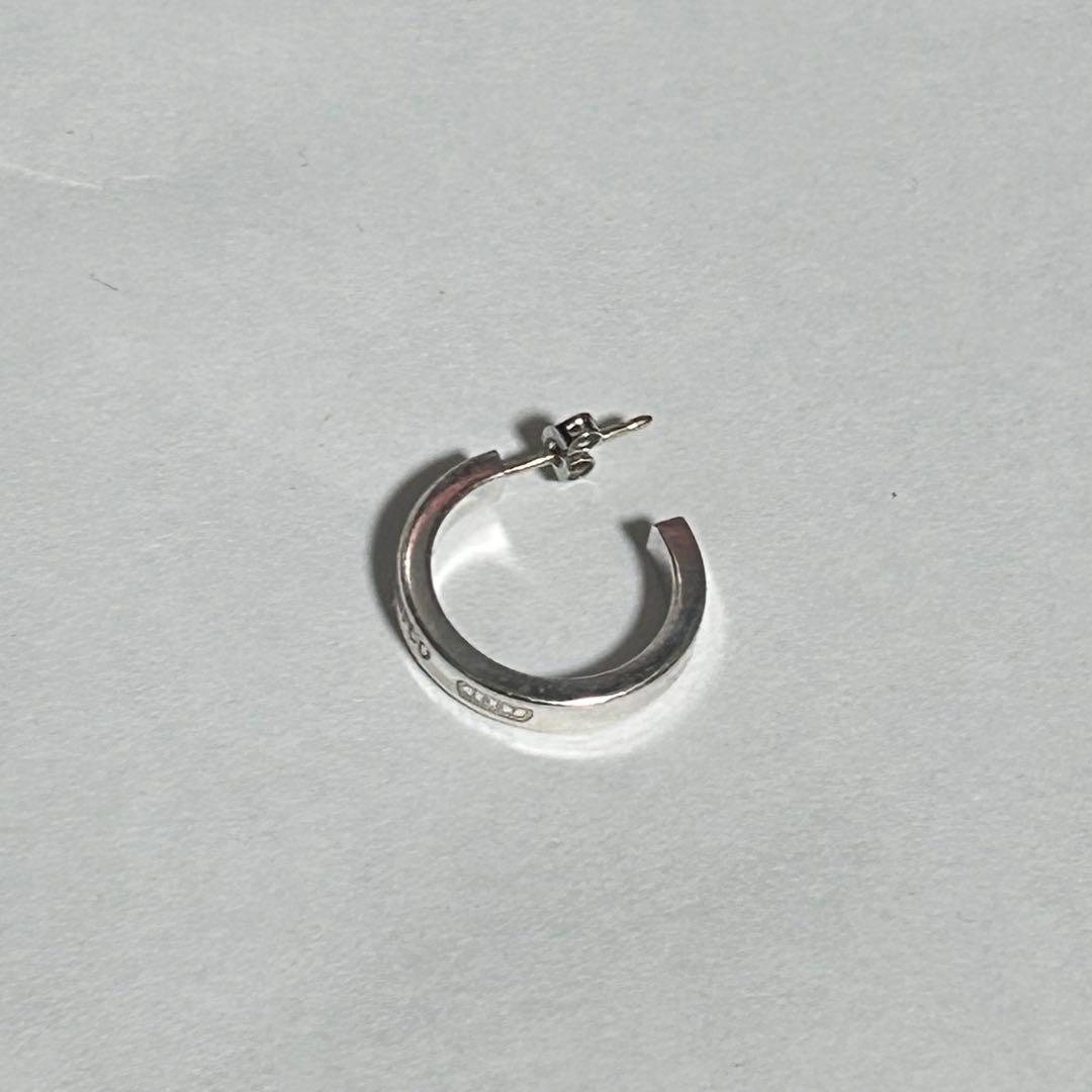 ティファニー 1837 ナロー フープ 片耳 ピアス シルバー925 スモール