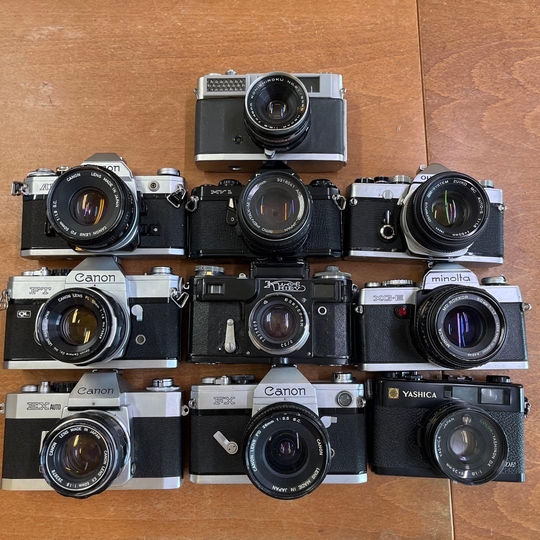 ジャンク　フィルムカメラ　一眼レフカメラ　10台