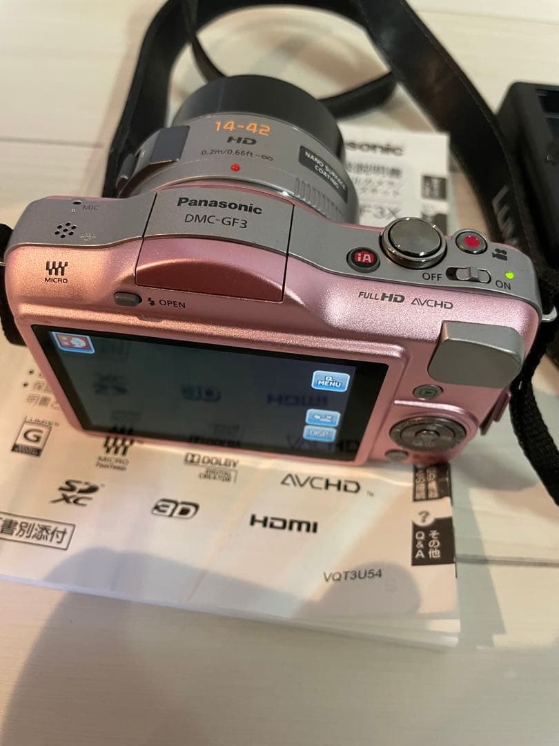 Panasonic LUMIX DMC-GF3X ピンク 14-42mm レンズ