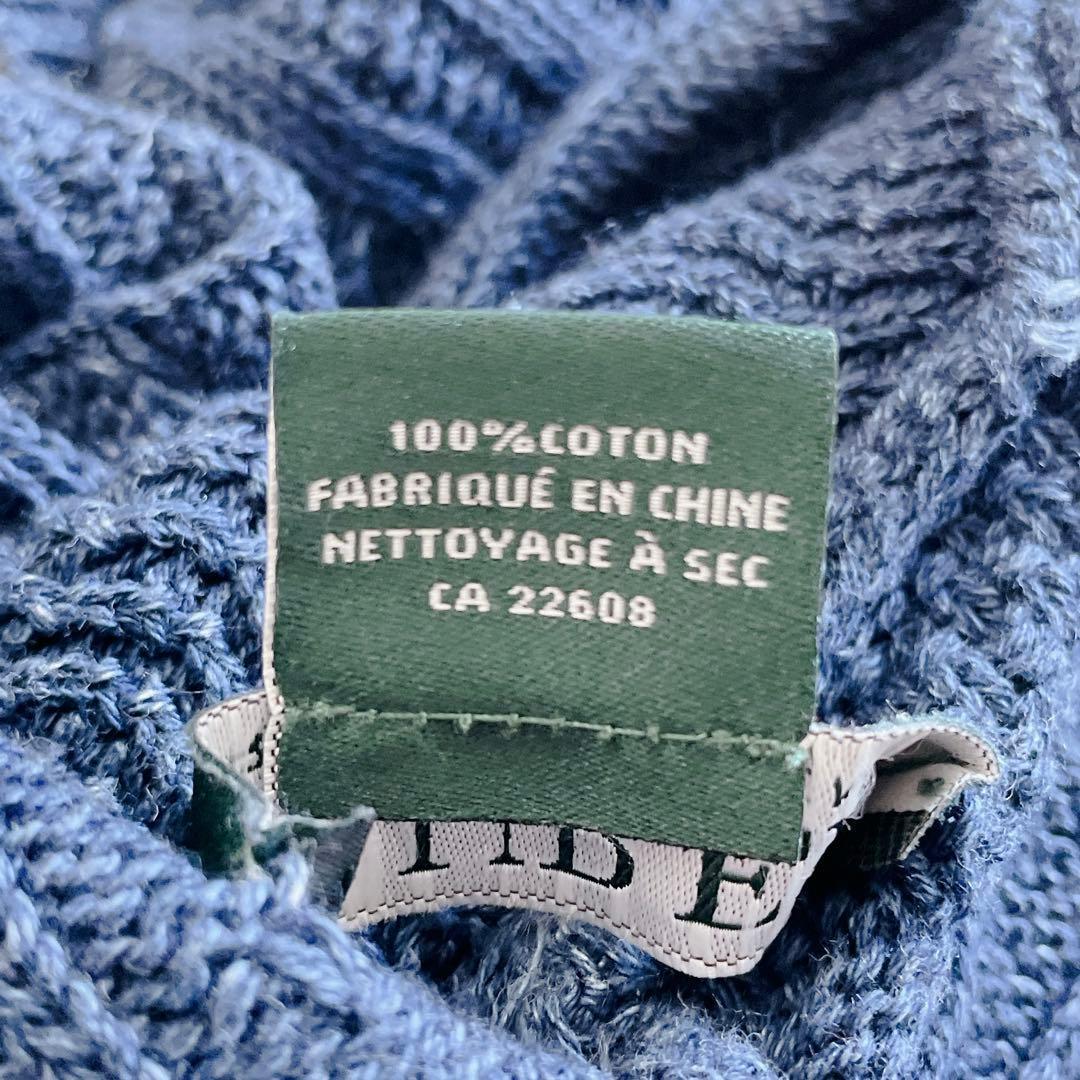 ローレンラルフローレン ポンチョ ケーブルニット コットン くるみボタン