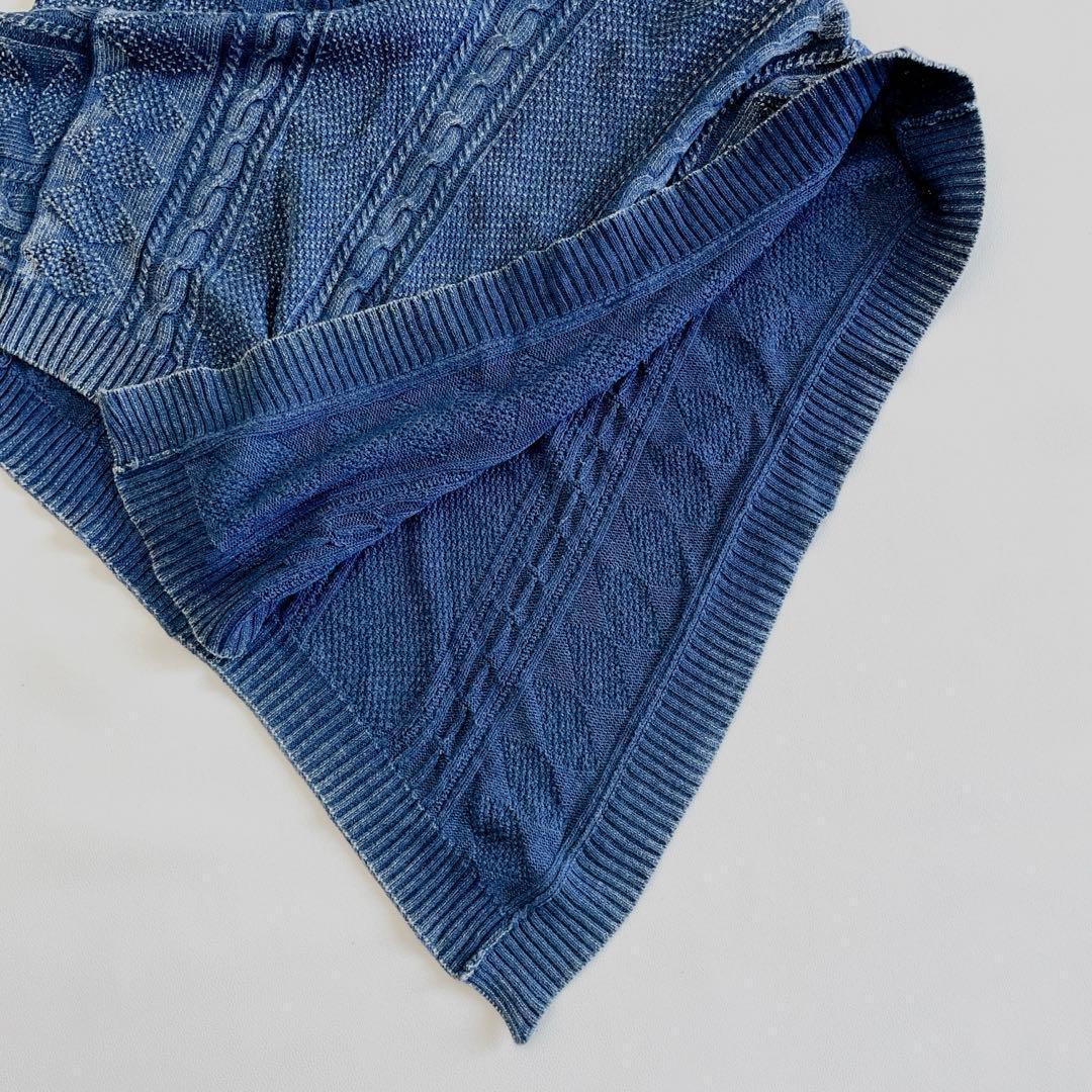 ローレンラルフローレン ポンチョ ケーブルニット コットン くるみボタン