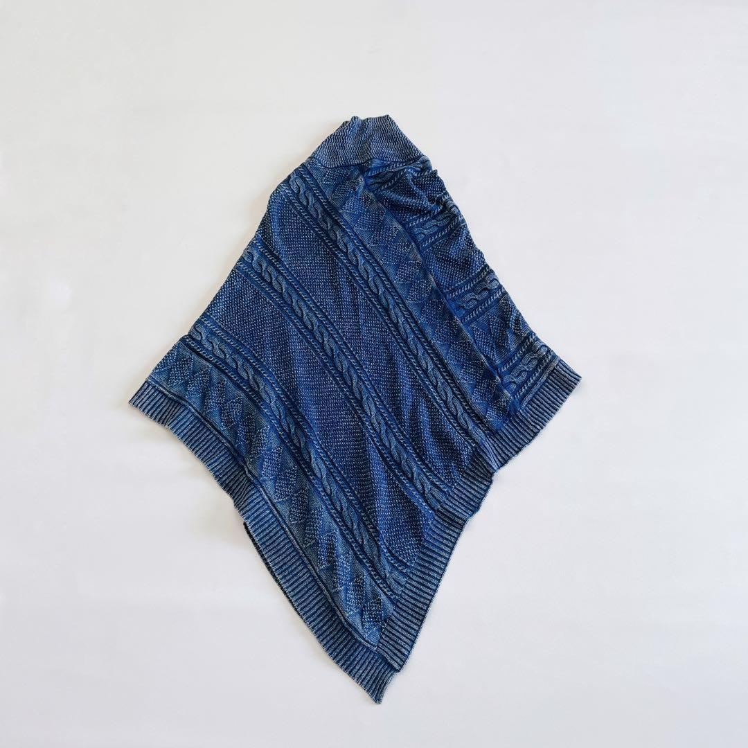 ローレンラルフローレン ポンチョ ケーブルニット コットン くるみボタン