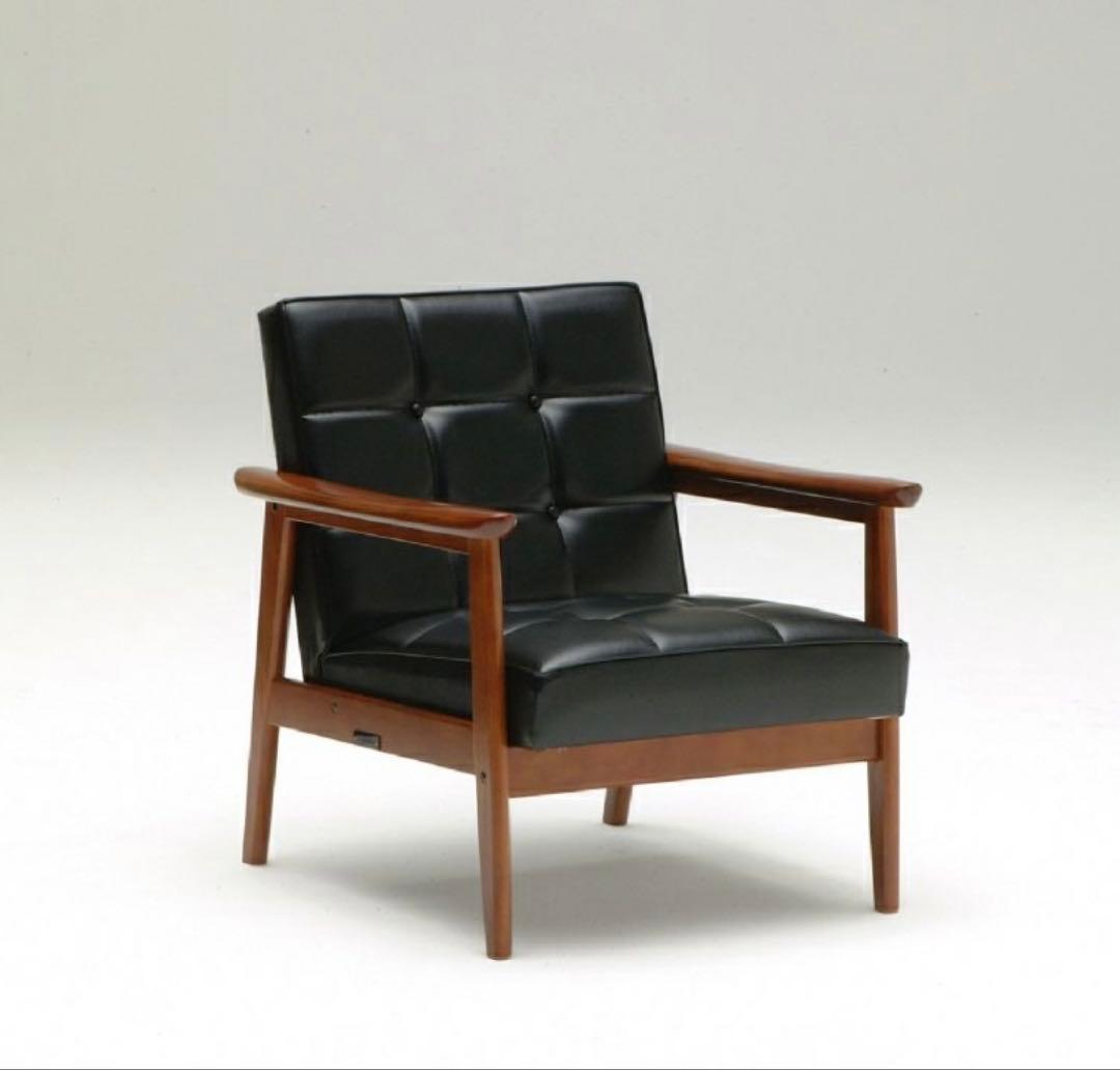 カリモク60 Kチェア 1シーター スタンダードブラック　送料込み