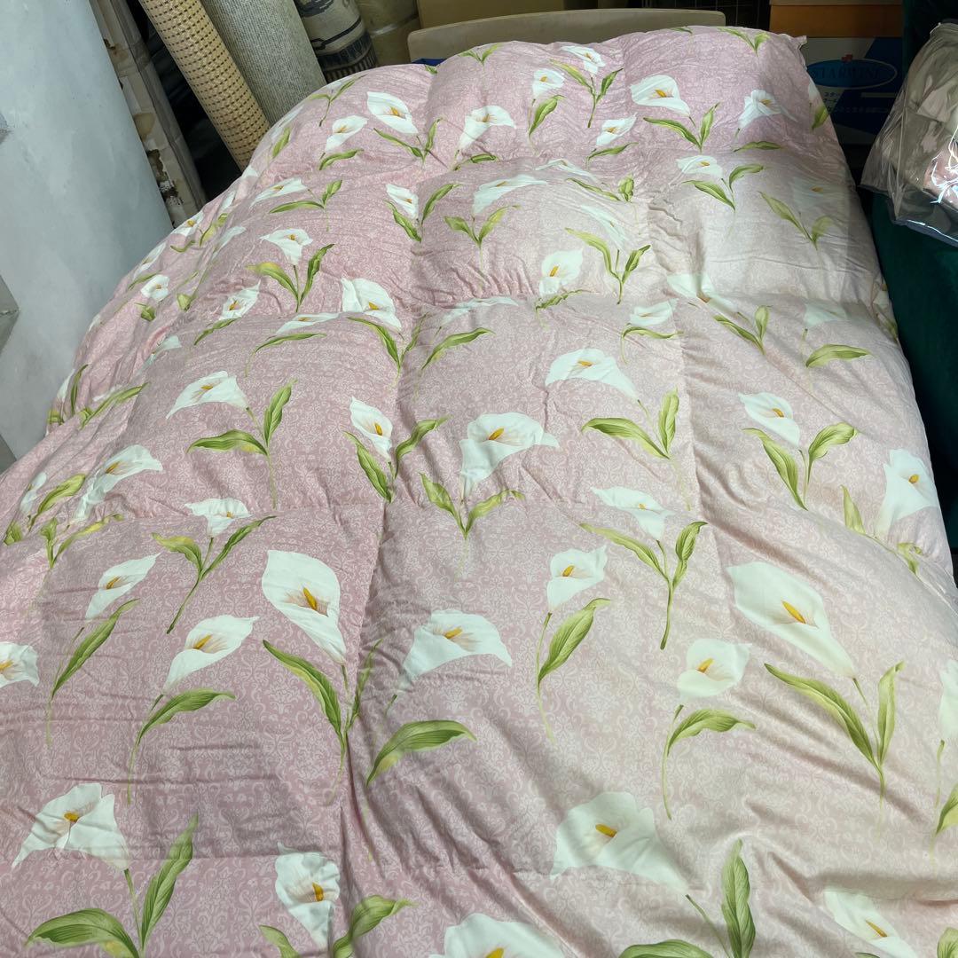 日本製 羽毛掛けふとん　ダブルサイズ　難あり。　YO
