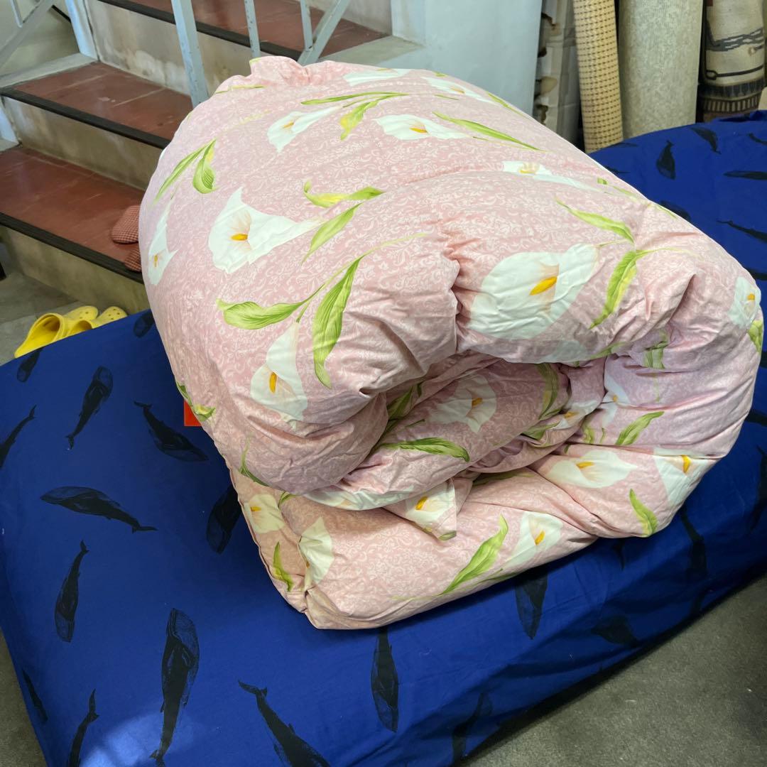 日本製 羽毛掛けふとん　ダブルサイズ　難あり。　YO