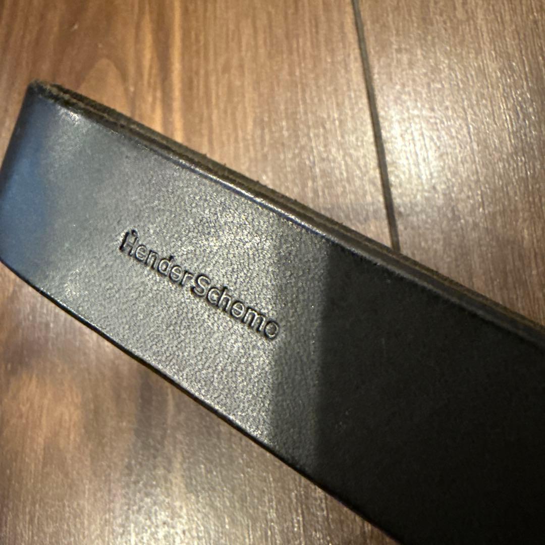 hender scheme ブラックレザー キーフロック キーホルダー