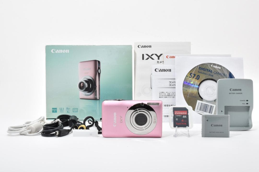 超美品 キヤノン IXY 200F コンパクトデジタルカメラ ピンク Canon