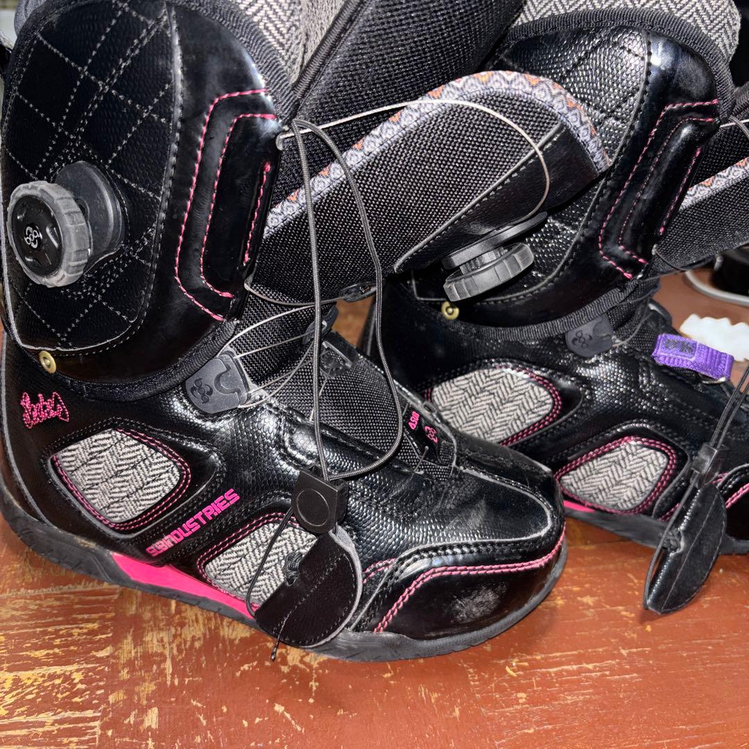 SUBスノーボードブーツ 女性用 ブラック/ピンク