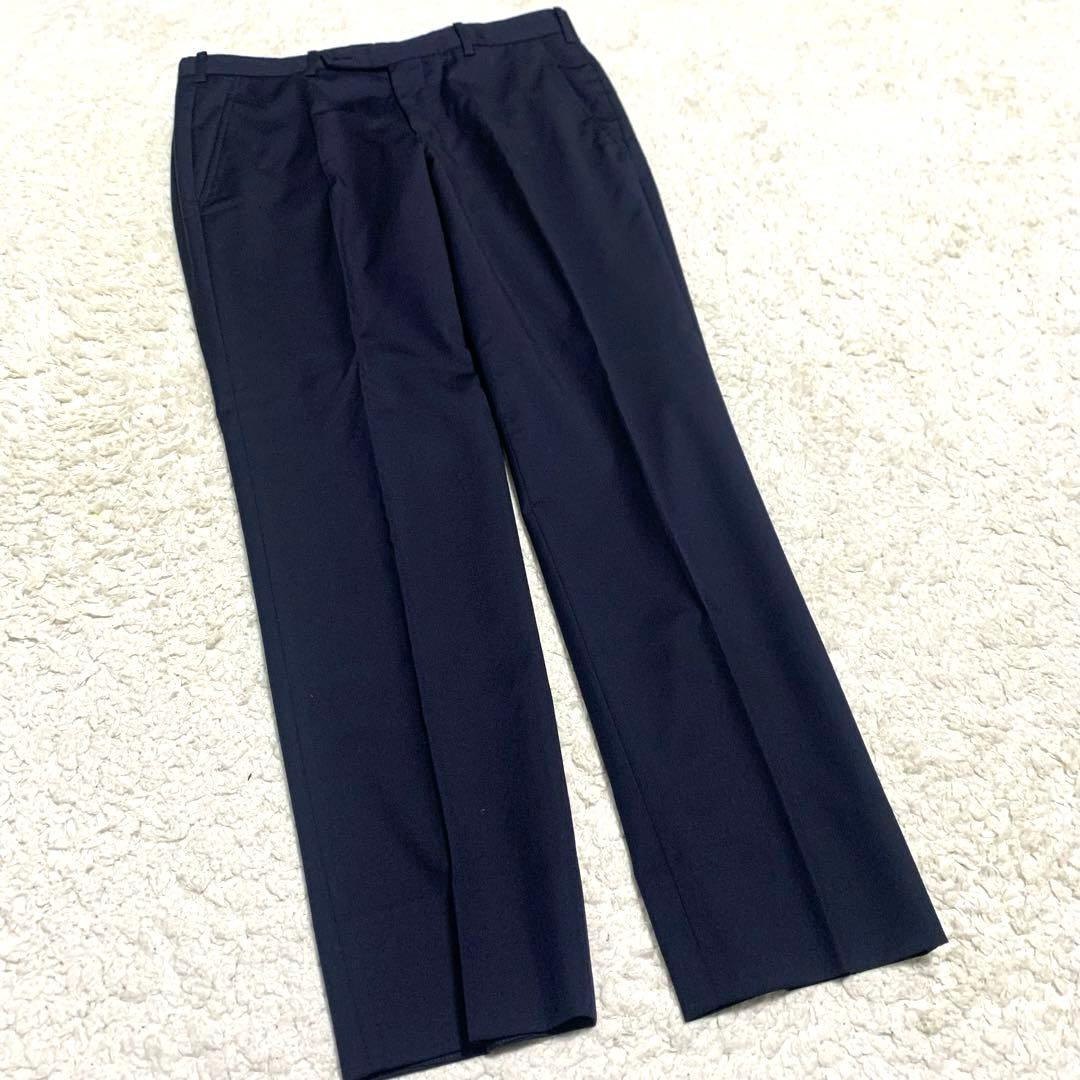 極美品 タケオキクチ カノニコ スーツ セットアップ 3ピース 赤タグ ネイビー