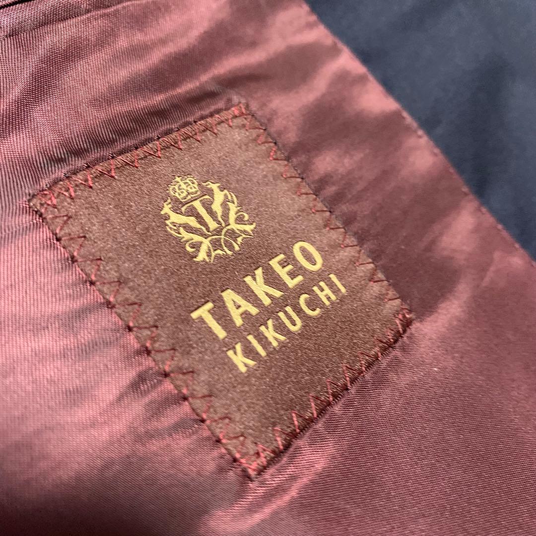 極美品 タケオキクチ カノニコ スーツ セットアップ 3ピース 赤タグ ネイビー