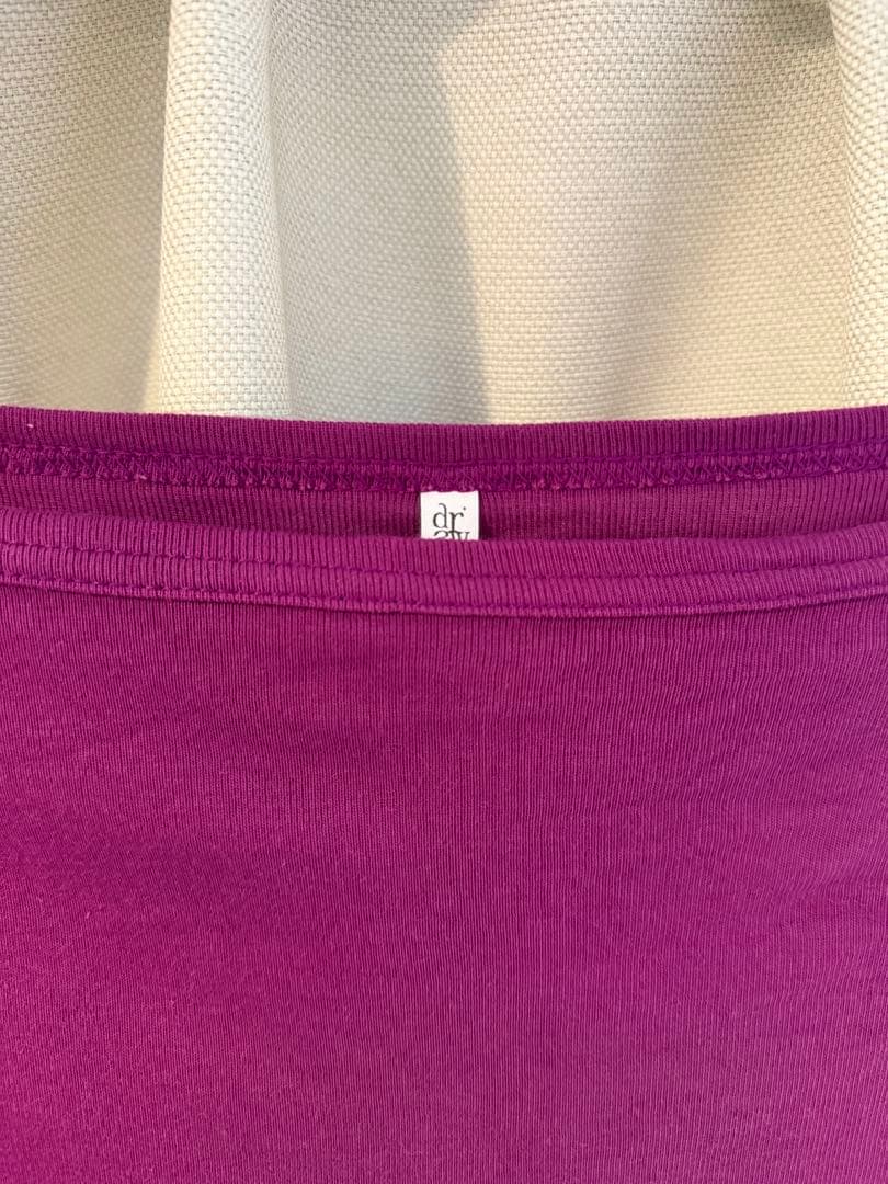 値下げ不可 draw Boat Neck Long Tee Grape 美品