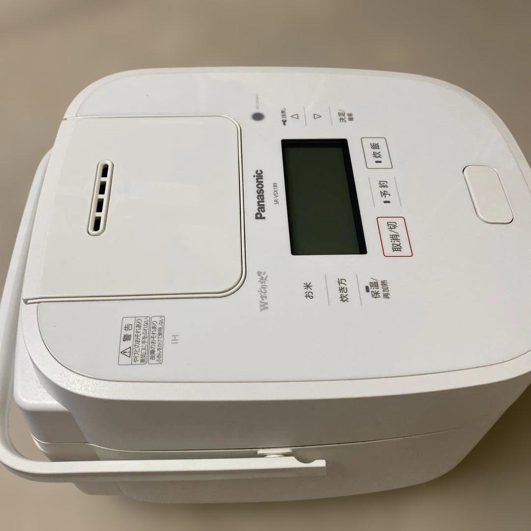 パナソニック炊飯器 一升炊き　SR-VSX189 ハイグレード　Wおどり炊き