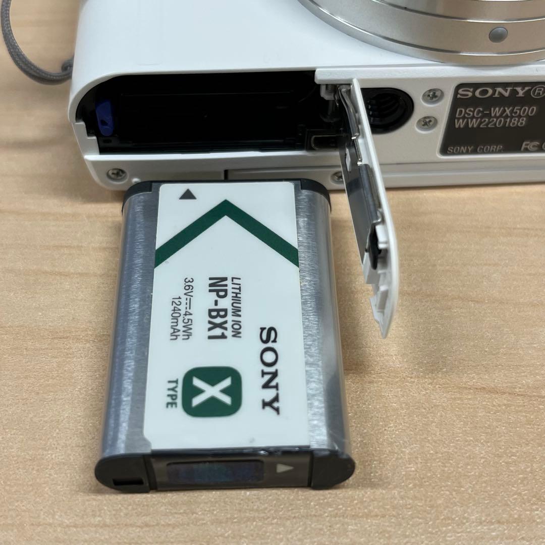 SONY Cyber-shot DSC-WX500 ホワイト　コンデジ 訳あり品