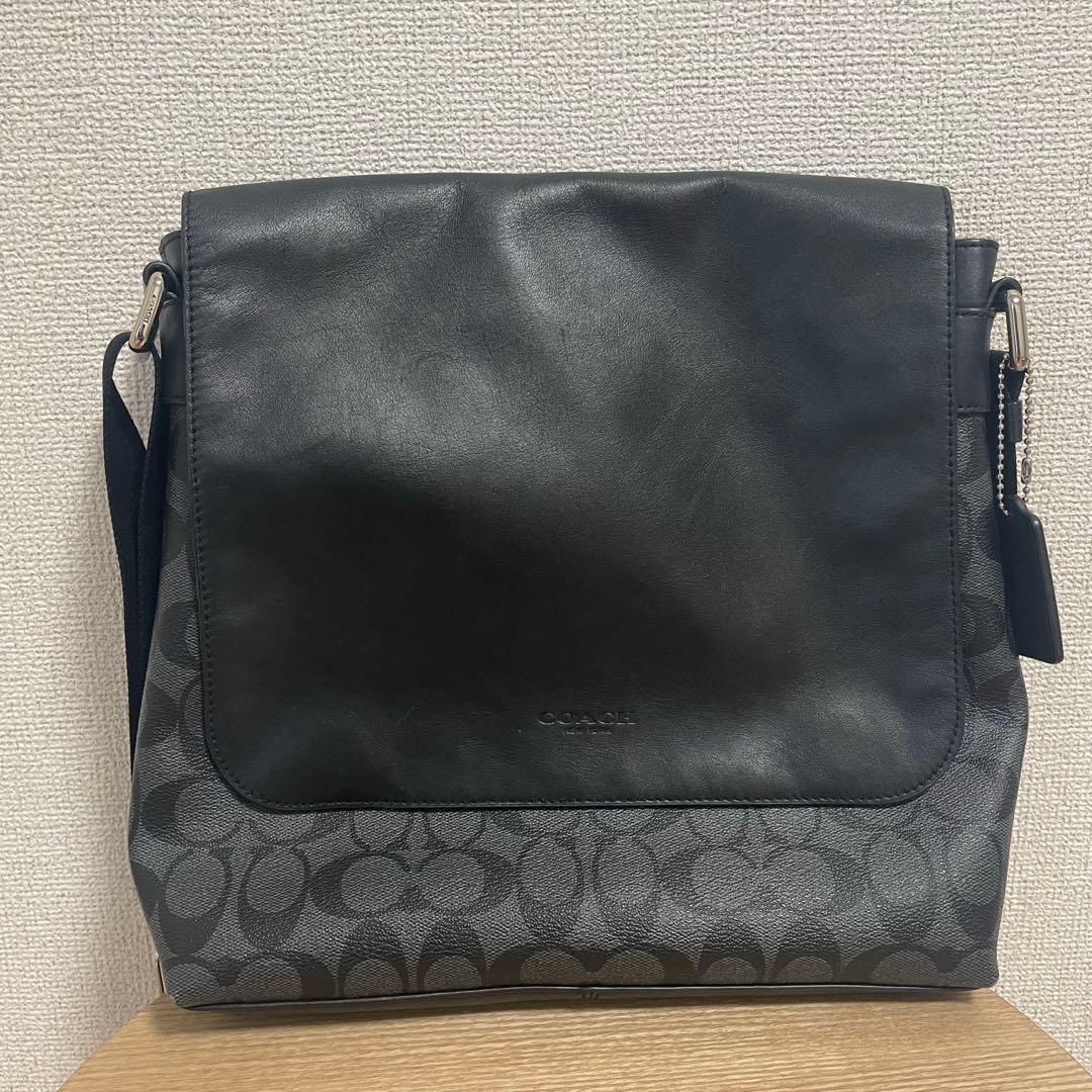 Coach ショルダーバッグ ブラック/グレー