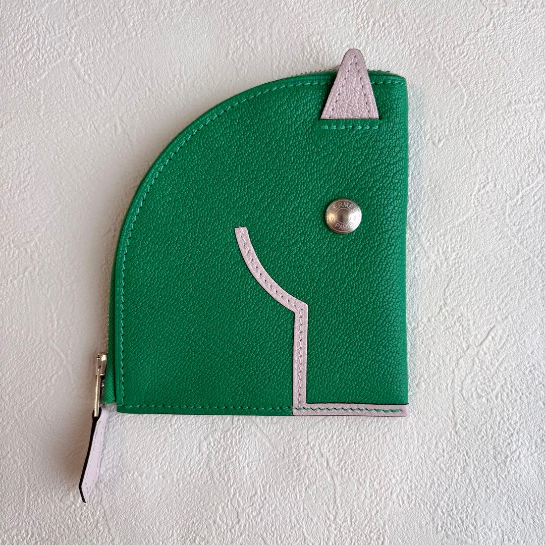 2022年【保護シール】HERMES パドック　ウォレット ケース ミント
