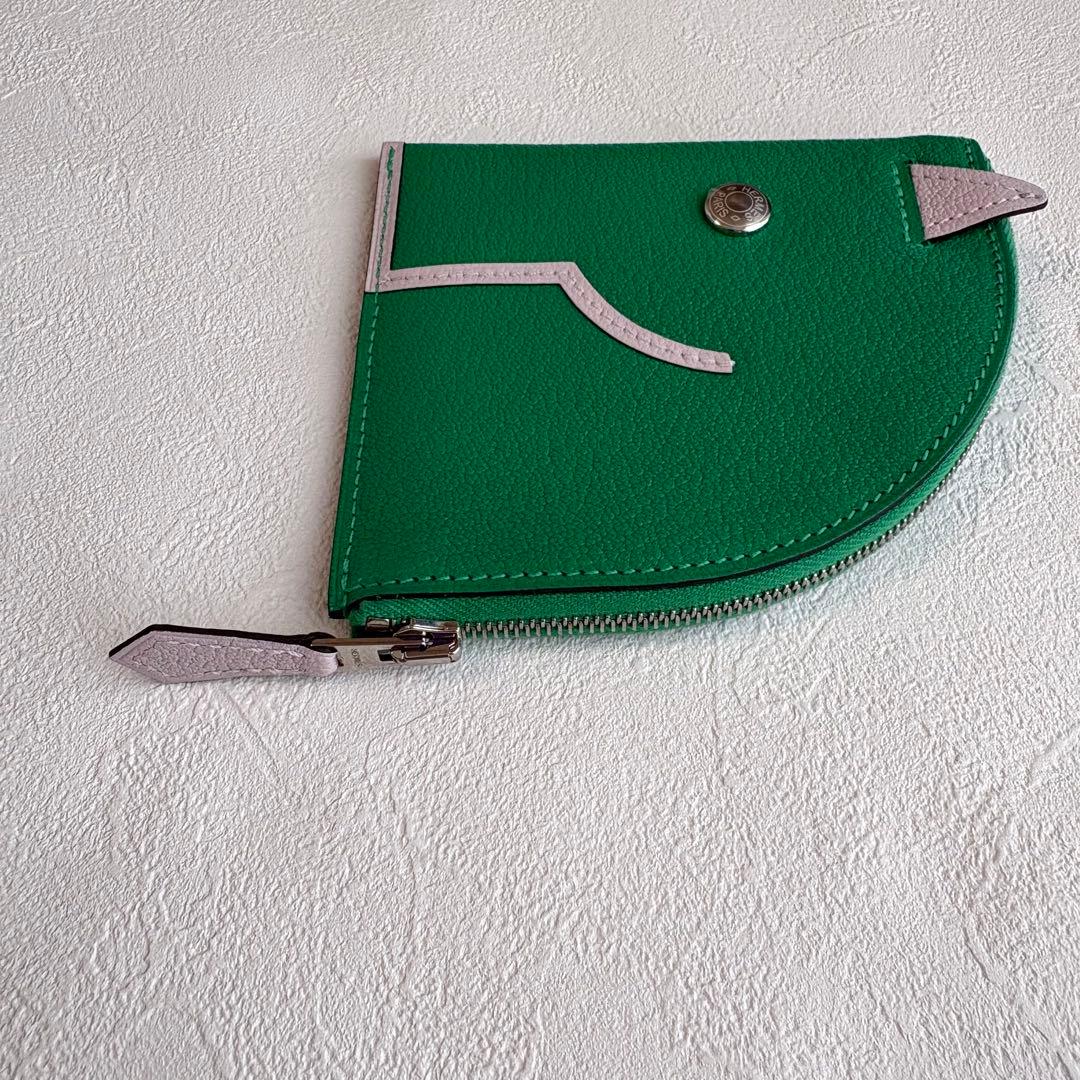 2022年【保護シール】HERMES パドック　ウォレット ケース ミント