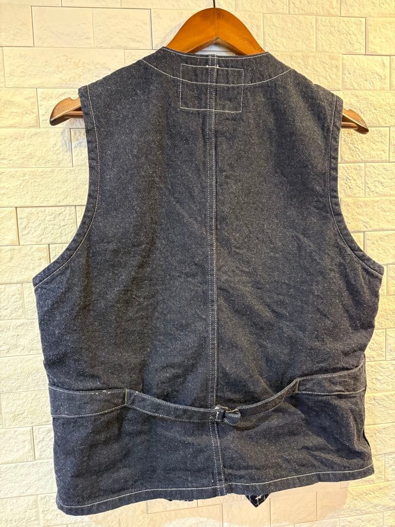 Sugar Cane ウォバッシュデニムベスト サイズ38美品 送料込み！