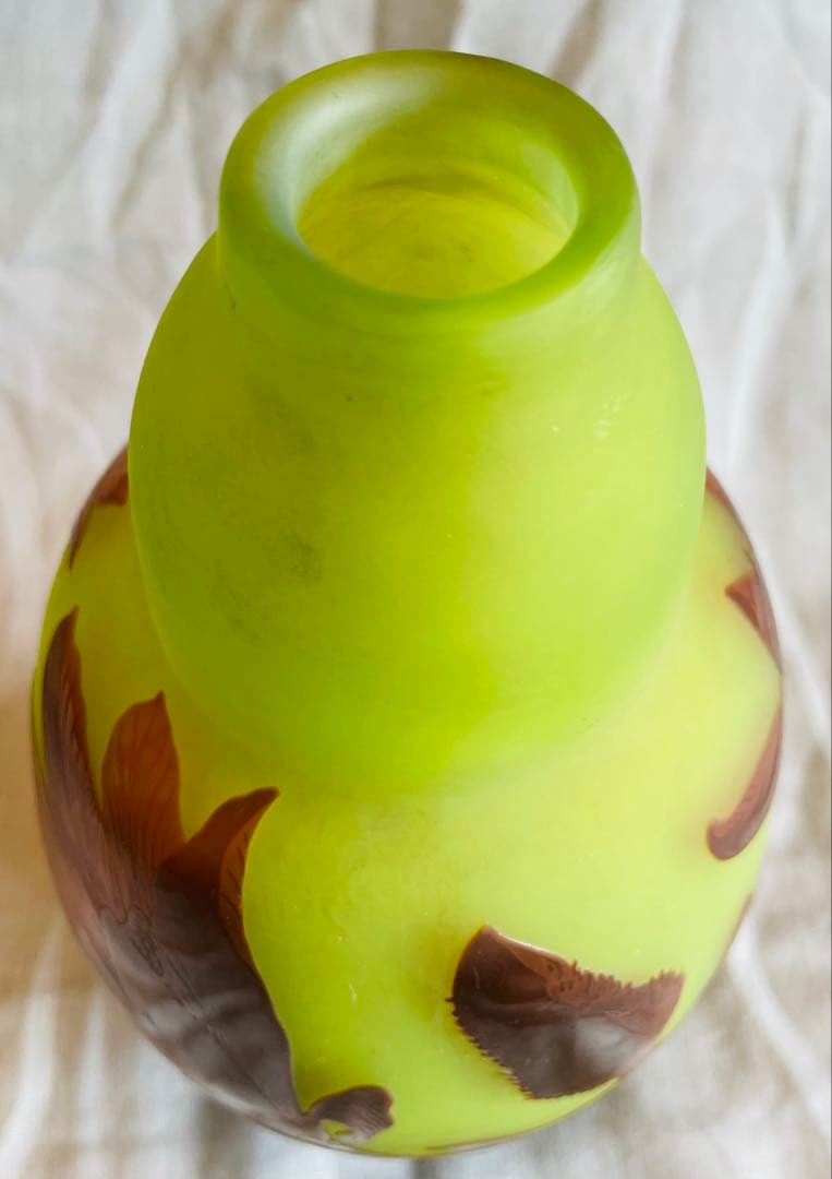 【KAITO】D'Argental工房 アールヌーボー様式 ガラス花瓶