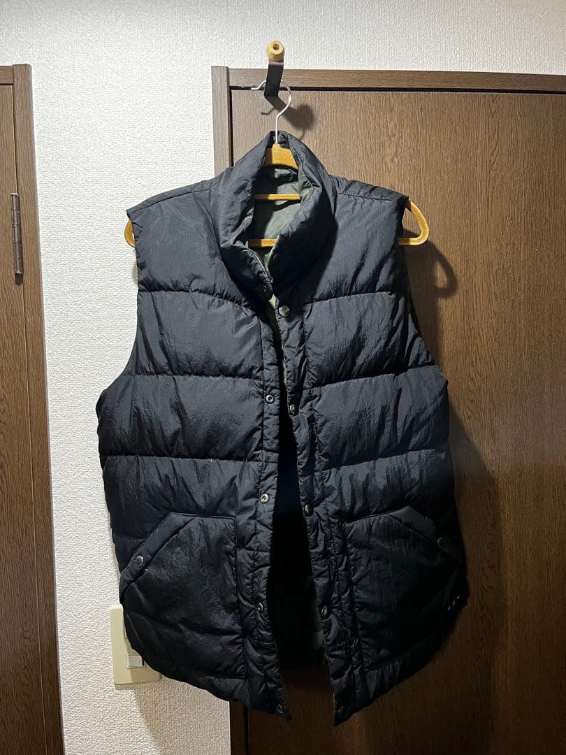 TATRAS タトラス ダウンベスト リバーシブル ブラック × 迷彩 / L