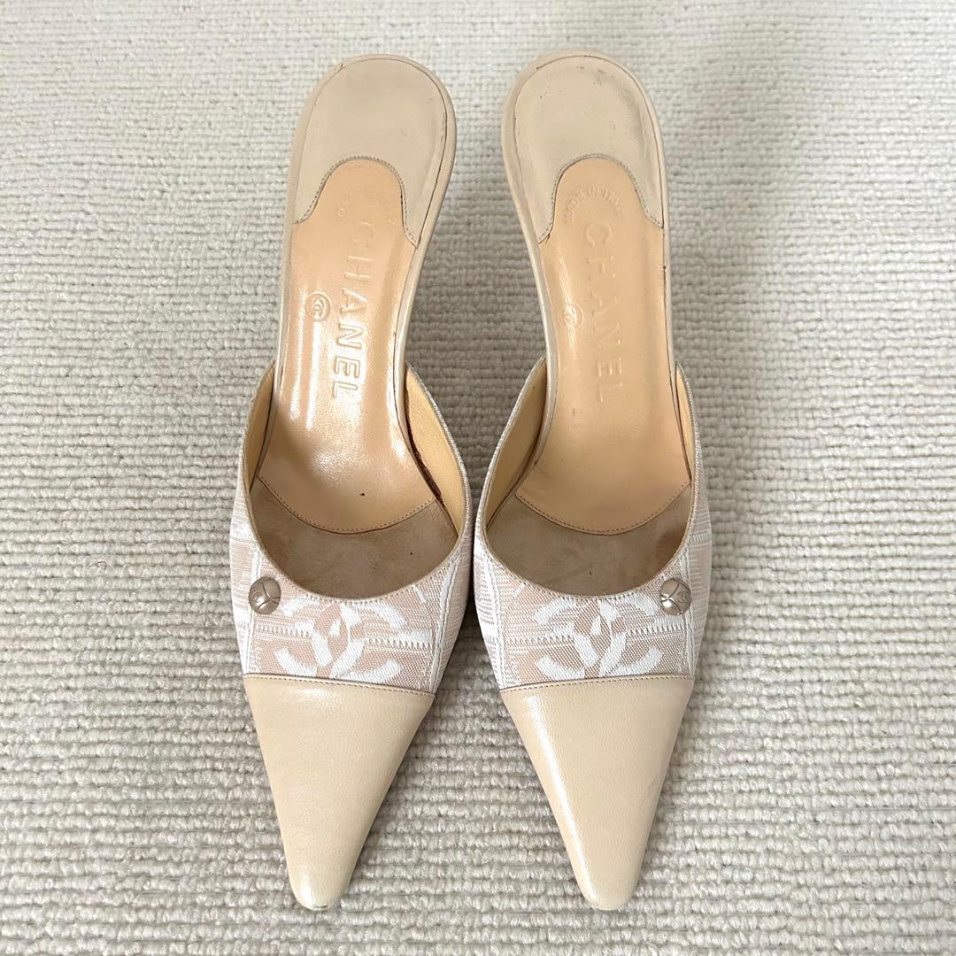 CHANEL シャネル パンプス ミュール ヒール 23cm