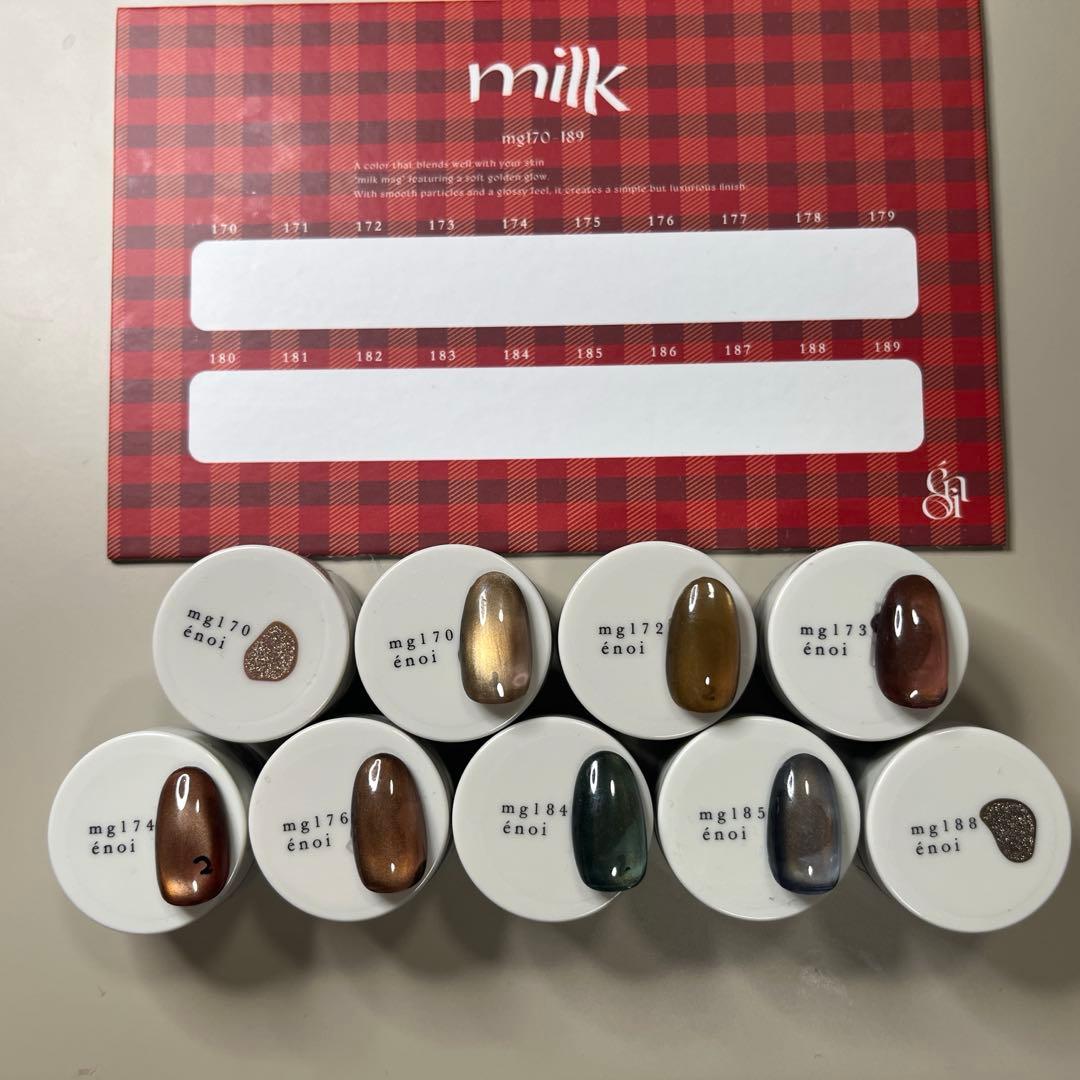 値下げ！enoi milk mag AW 9個　まとめ売り　台紙付き