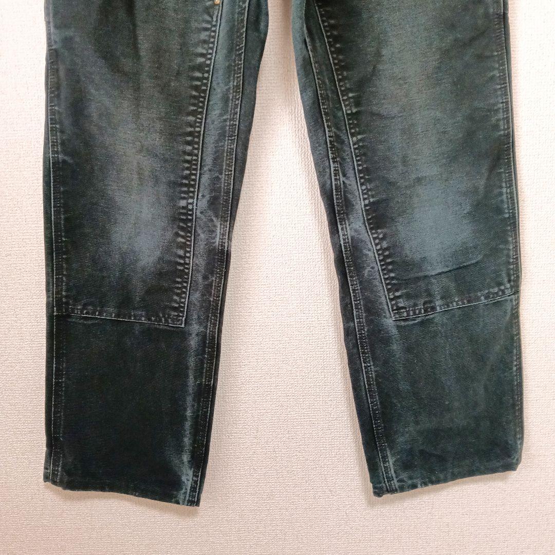【鬼フェード】carhartt デニム ダブルニーペインターパンツ W73cm