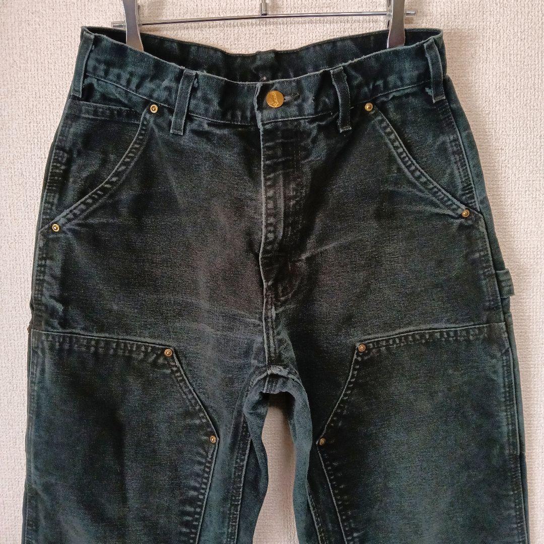 【鬼フェード】carhartt デニム ダブルニーペインターパンツ W73cm