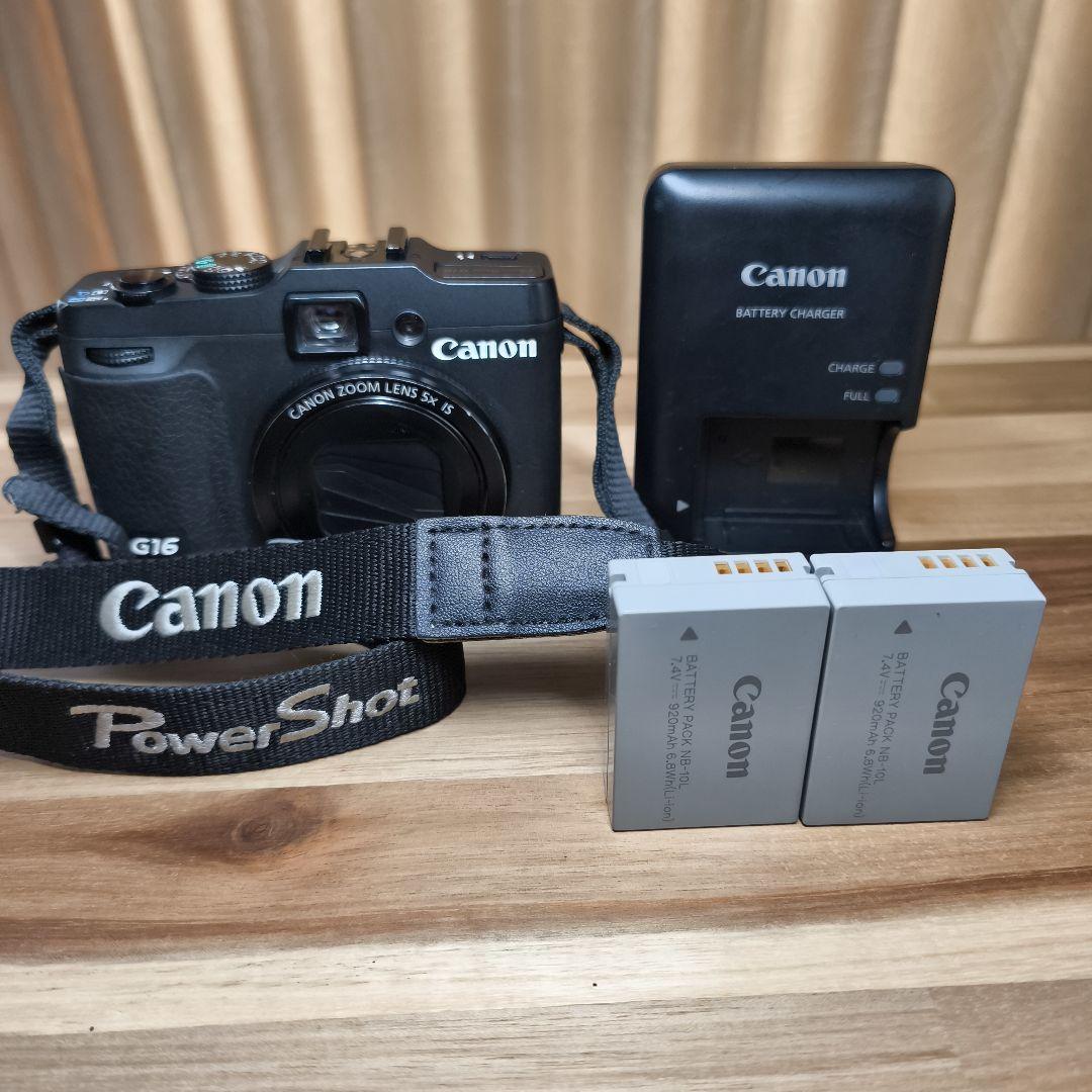 Canon PowerShot G16 Wi-Fi　キャノン純正バッテリー2個付