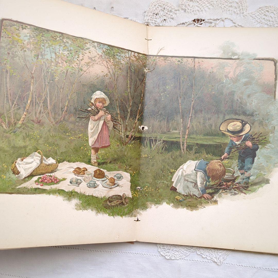 超稀少1890ハリエットベネット絵本 児童書 洋書 ヴィクトリアン アンティーク
