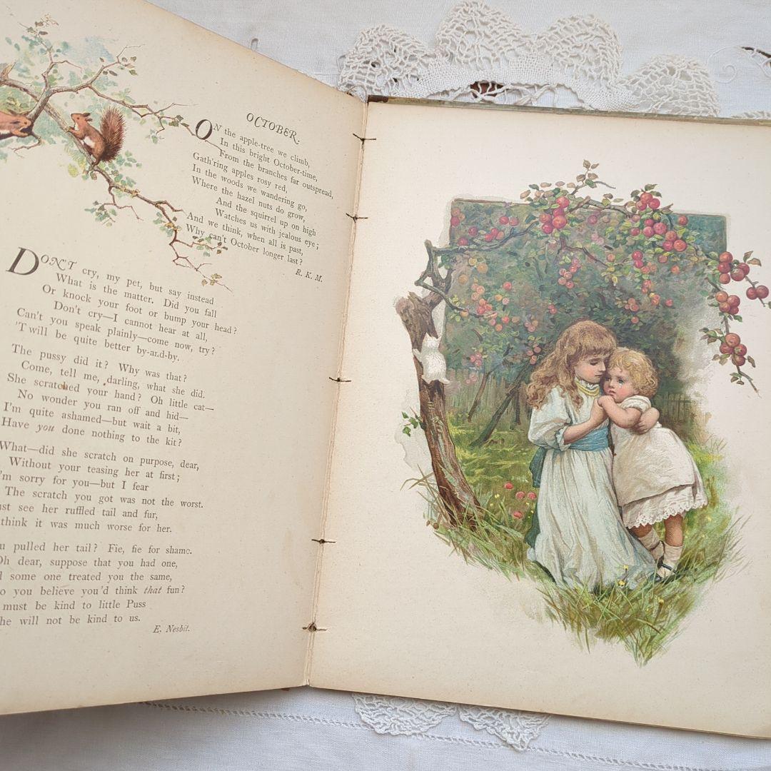 超稀少1890ハリエットベネット絵本 児童書 洋書 ヴィクトリアン アンティーク