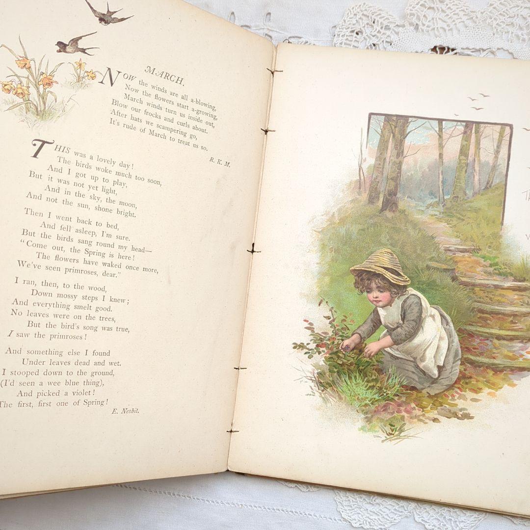 超稀少1890ハリエットベネット絵本 児童書 洋書 ヴィクトリアン アンティーク