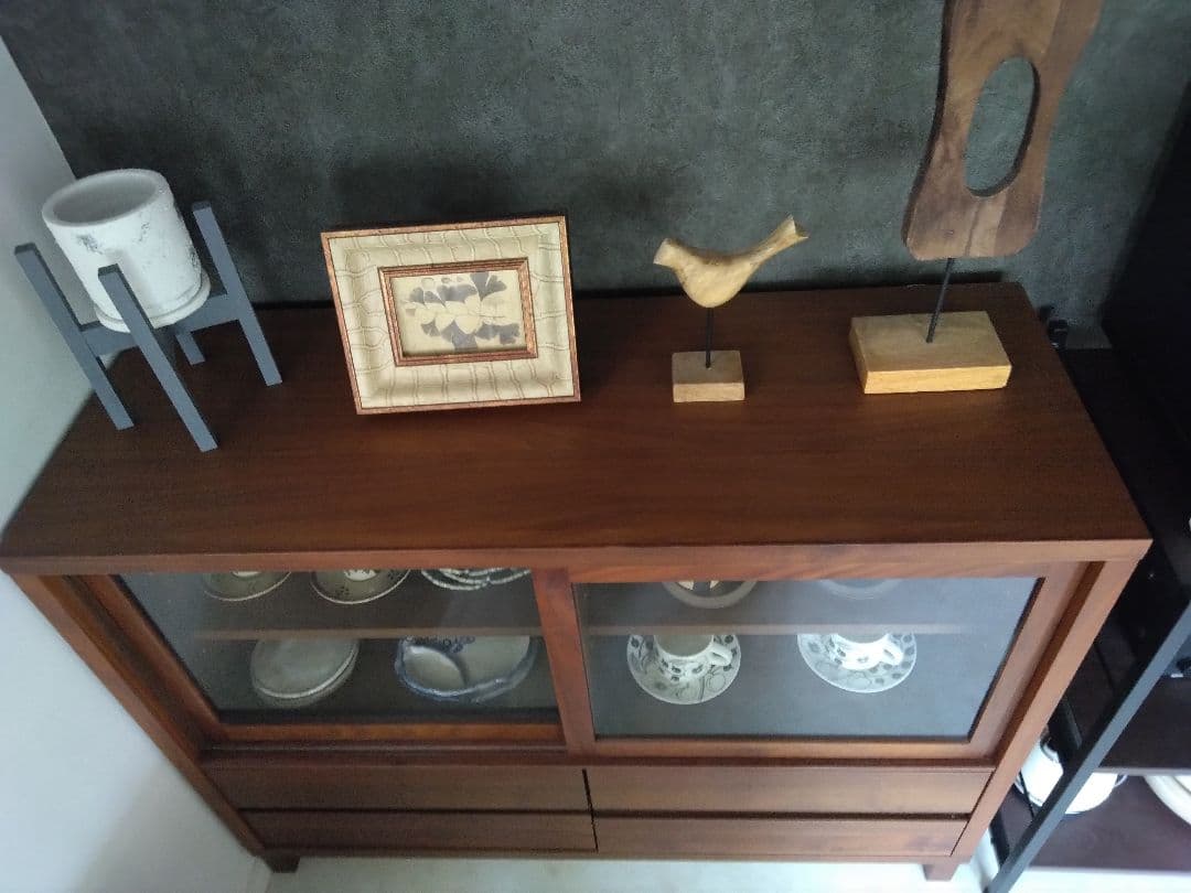 【週末までお値下げ中】高野木工　CANO 115カップボード ウォールナット