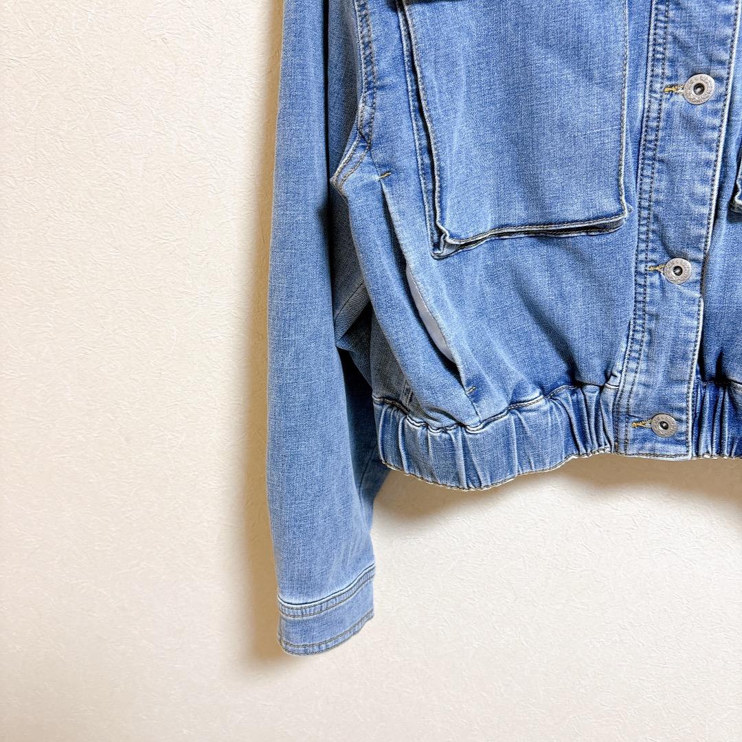 新品 CYAN tokyo スタンドカラーショートデニムジャケット