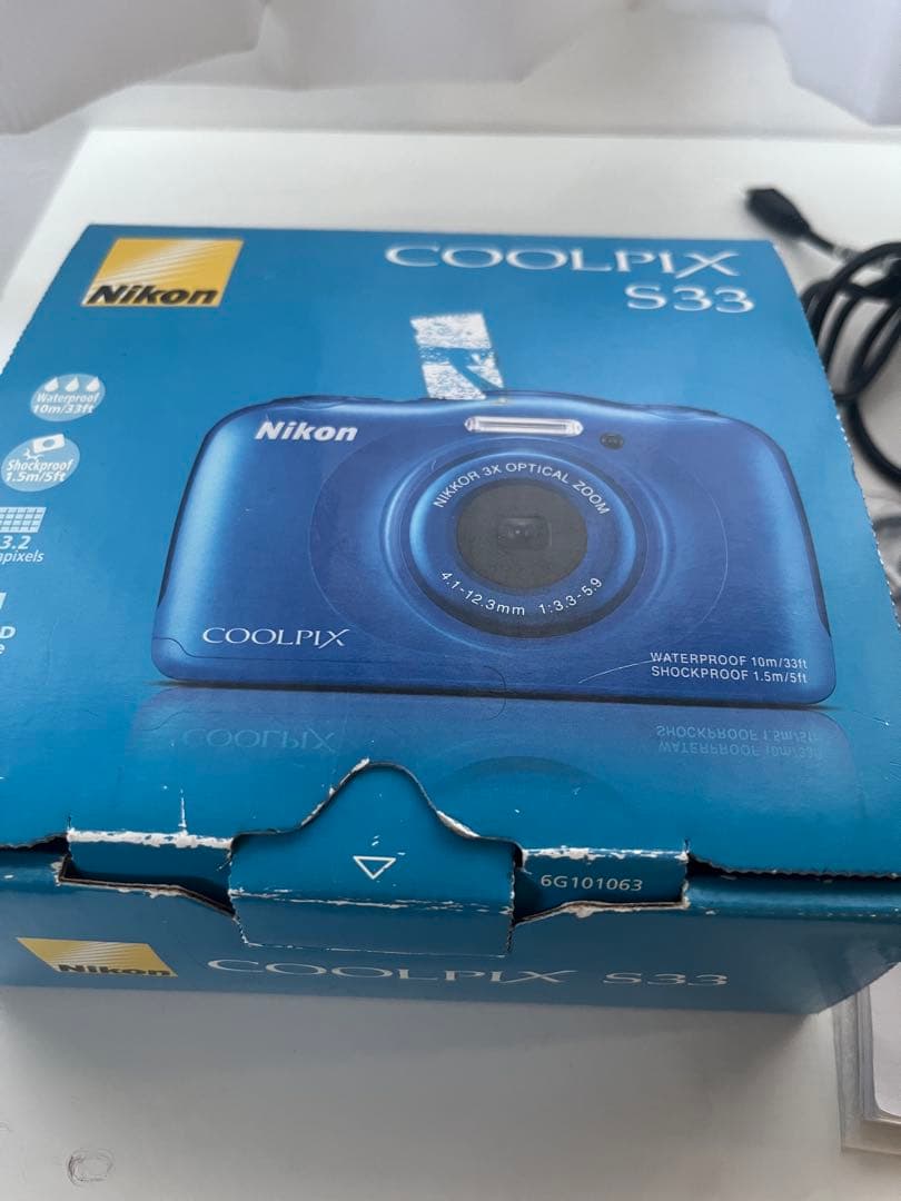Nikon COOLPIX S33 青色 本体　動作確認済