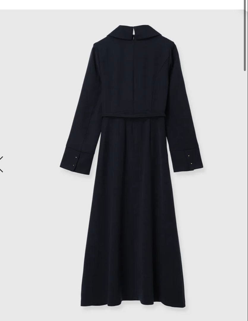 新品タグ付anuas ワンピースネイビー セレモニーテイラーワンピースM