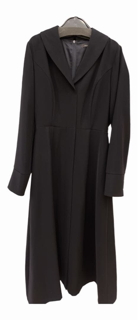 新品タグ付anuas ワンピースネイビー セレモニーテイラーワンピースM